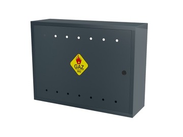 КОРОБКА ГАЗОВОГО ШКАФА 80х60х25 ГРАФИТ