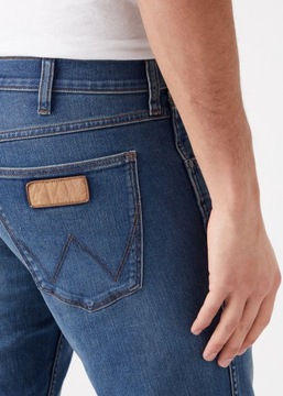 Męskie spodnie jeansowe proste Wrangler GREENSBORO W38 L34