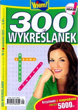 300 Wykreślanek Wiem! Nr 9/2023.