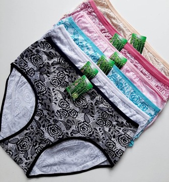 Трусики C&R 3121 ROSES, бамбук, красивые 4XL