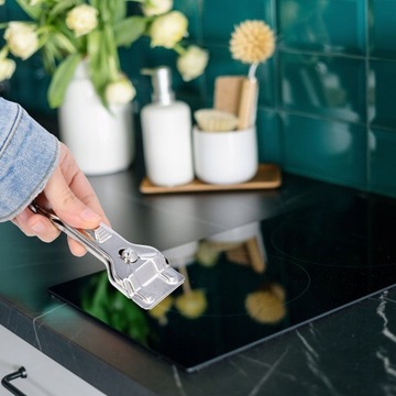 СКРЕБОК ДЛЯ ИНДУКЦИОННОЙ ПЛИТЫ с 5 лезвиями для чистки варочной панели