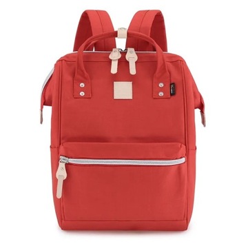 Damski plecak miejski szkolny Himawari HM1882 na laptopa 15,6 CORDURA czerw