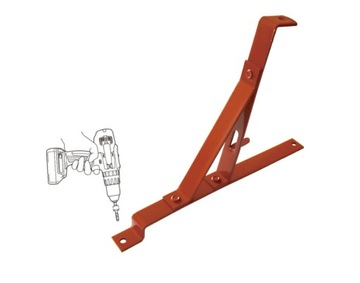 NOWOCZESNY ZESTAW PŁOTEK PRZECIWŚNIEGOWY + WSPORNIKI 3x400 mm C. BRĄZ 8019
