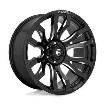 Fuel 1PC D673 BLITZ 16x8 5x139.7 ET1 GLOSS BLACK MILLED