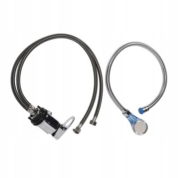 Набор с распылителем для шампуня 70 см. Смеситель 70 см. Мягкий шланг JE