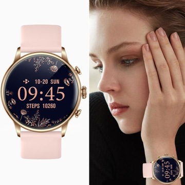 SMARTWATCH ЧАСЫ ДЛЯ ЖЕНЩИН ПОЛЬСКОЕ МЕНЮ ЗВОНКИ СЕРДЦЕ ПУЛЬС ДАВЛЕНИЕ ЗДОРОВЬЕ