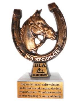 PODKOWA DLA NAUCZYCIELKI statuetka życzenia