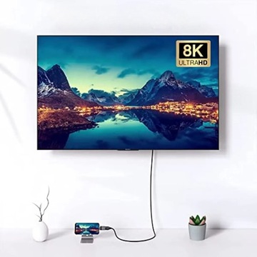 Adapter przejściówka USB-C do DisplayPort 1.4 8K 60Hz 4K 120Hz