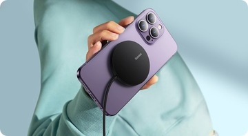 БЫСТРОЕ БЕСПРОВОДНОЕ ЗАРЯДНОЕ УСТРОЙСТВО BASEUS ИНДУКТИВНОЕ QI МАГНИТНОЕ MAGSAFE 15 Вт