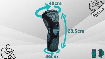 КОМПРЕССИОННЫЕ ЛЕНТЫ XL ДЛЯ МЯГКОГО КОЛЕНА, 2 ШТ. УСИЛИТЕЛЬ ДЛЯ СЖАТИЯ КОЛЕНА