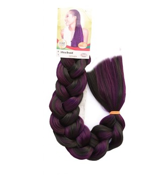 Włosy syntetyczne X-PRESSION 200cm 165g #1B/PURPLE