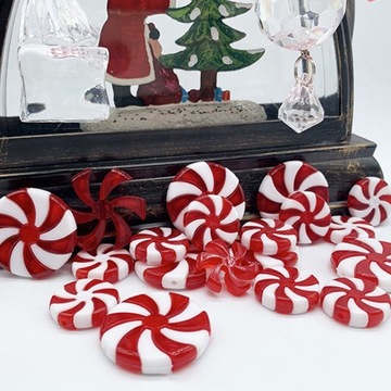 АКРИЛОВЫЕ НОВОГОДНИЕ УКРАШЕНИЯ С КОНФЕТАМИ, 25 ШТ.