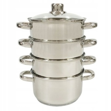 Кастрюли для приготовления на пару на пару 4л 5 штук 22см