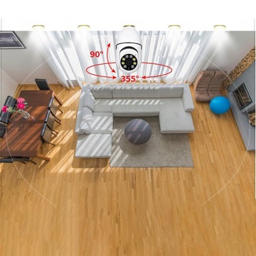 WIFI IP SMART HD 1080P КАМЕРА С ФУНКЦИЕЙ НОЧНОГО ВИДЕНИЯ 355° БЕЛАЯ
