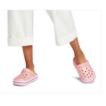 ЖЕНСКИЕ КЛОГИ CROCS CROCBAND, РОЗОВЫЕ, СВЕТЛЫЕ, размер 38-39