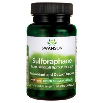 SWANSON Sulforafan 400 mcg 60 kapsułek