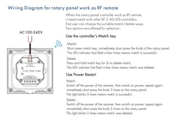 T13-K(B) RF LED RGB DMX512 вращающаяся 1-зонная панель