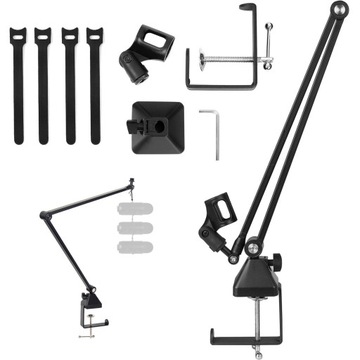 ПОДСТАВКА ДЛЯ МИКРОФОНА НАСТОЛЬНАЯ РУЧКА СТРЕЛКА 80 СМ НАГРУЗКА ДО 2 КГ