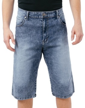 Krótkie Spodnie Jeans Spodenki Szorty Męskie Cienki Dżins Lato 19002 106 cm