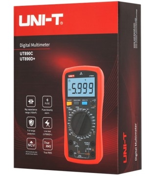 UNI-T UT890D+ TrueRMS 20 NCV hFe МУЛЬТИМЕТР ЭЛЕКТРОННЫЙ ЦИФРОВОЙ