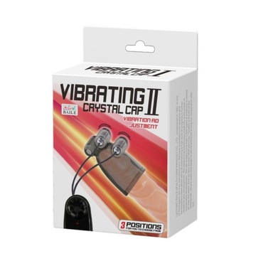 ВИБРАЦИОННАЯ КРИСТАЛЛИЧЕСКАЯ КРЫШКА BAILE, чехол для пениса