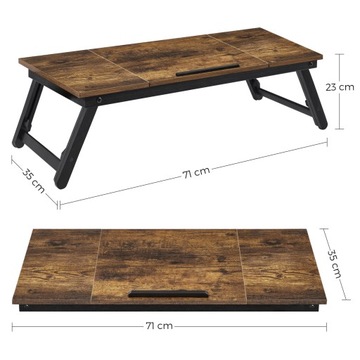 Складной стол для ноутбука, поднос для кровати, подставка в деревенском стиле
