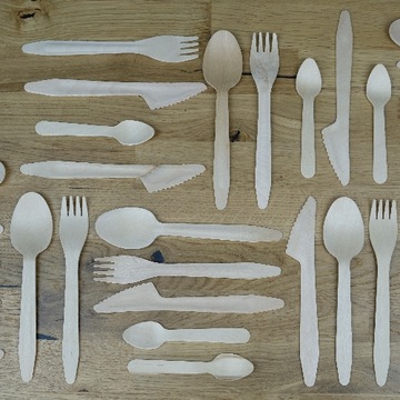 Ножи деревянные 16,5 см, одноразовые, 100 шт.