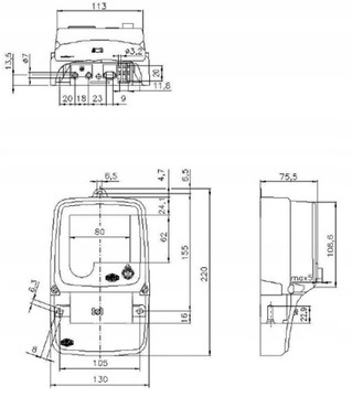LICZNIK ENERGII 1-FAZOWY MIERNIK PRĄDU PAFAL 230V