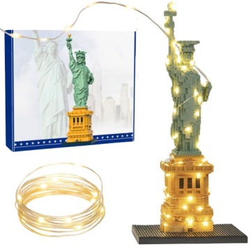 Stavebnice Socha Svobody Usa New York XXL 45 CM Led Osvětlení