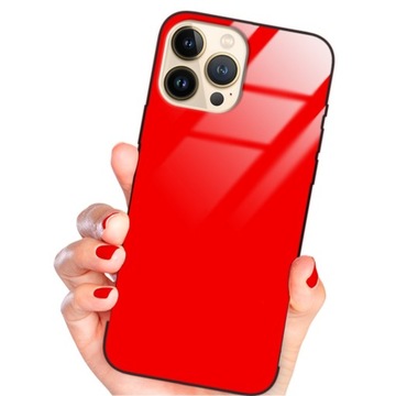 ETUI SZKLANE CZERWONY do IPHONE 13 PRO MAX Glass