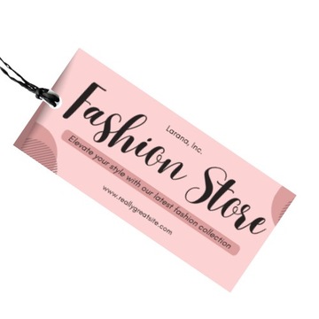 Ярлыки для одежды - 100 шт. Ламинированный глянцевый