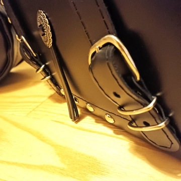 БОЛЬШИЕ БОКОВЫЕ САНИНИЦЫ ИЗ КОРОВЬЕЙ КОЖИ HARLEY DAVIDSON DYNA SOFTAIL TOURING QUALITY