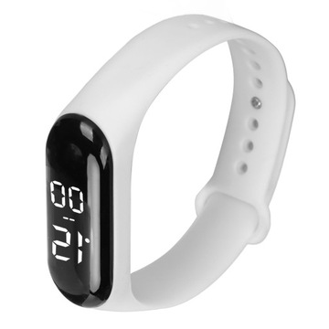 электронные часы с сенсорным экраном, светодиодный резиновый браслет, цифровые спортивные наручные часы