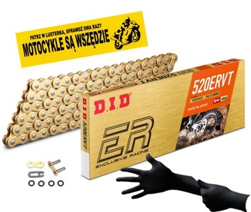 ŁAŃCUCH NAPĘD-OWY DID 520 ERVT GG 116 OGNIW ZŁOTY