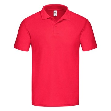 KOSZULKA Polo ORIGINAL Fruit of The Loom red XL