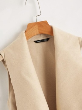 БЕЖЕВЫЙ ЭЛЕГАНТНЫЙ РЕМЕНЬ КЛАССИЧЕСКИЙ АСИММЕТРИЧНЫЙ ЖИЛЕТ SHEIN M