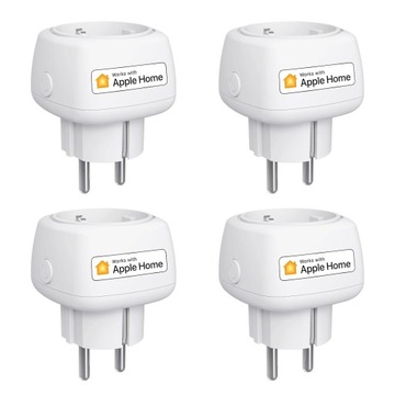 Inteligentne gniazdko MEROSS MSS110 Mini HomeKit białe 4 szt