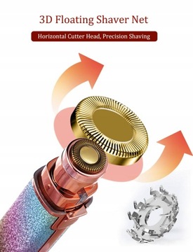 2 IN 1 Rechargeable Epilator Electric Eyebrow