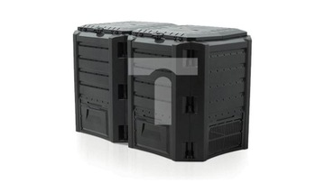 Kompostownik modułowy 2 komorowy 800L 719x1350x826mm czarny Module Compogr