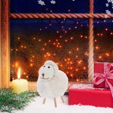 Фетровая овечья кукла, поделки в виде животных, плюшевая овечья древесина