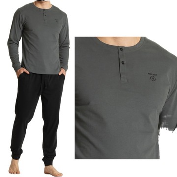 PIŻAMA MESKA ATLANTIC DŁ.RĘKAW 360/01 r.XXL