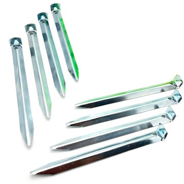 ŚLEDZIE SZPILKI DO NAMIOTU 8 SZT 18 CM STAL OCYNK