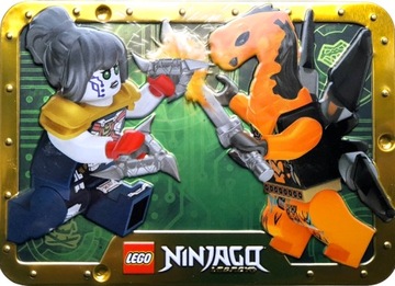 LEGO NinjaGo 112328 Pixal vs. Viper / pudełko metalowe / szybka wysyłka