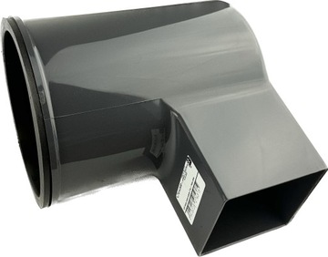 Adapter 110mm do rury 80x80mm GALECO STAL2 grafir 7015