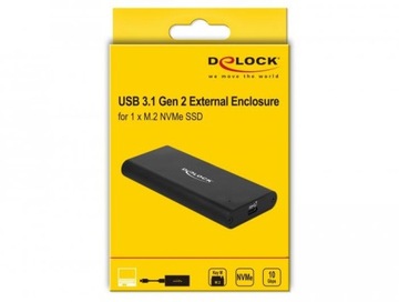 DELOCK OBUDOWA SSD M.2 NVME USB TYPE-C 3.1 GEN 2 4
