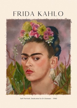 FRIDA KAHLO AUTOPORTRET PLAKAT 21x30cm obraz #325