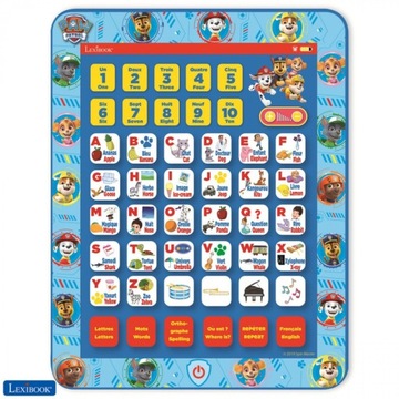 TABLET DLA DZIECI LEXIBOOK PAW PATROL edukacyjny POLSKO - ANGIELSKI