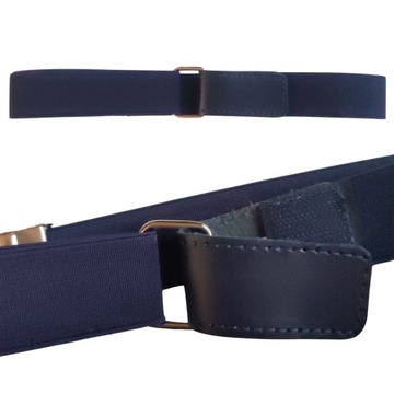 PASEK DZIECIĘCY DO SPODNI ELASTYCZNY NA RZEPĘ GRANAT