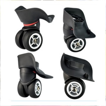 ЗАМЕНА 4 ЗАПАСНЫХ КОЛЕСА НА БАГАЖНОМ ЧЕМОДАНЕ УНИВЕРСАЛЬНОЕ ГИБКОЕ КОЛЕСО