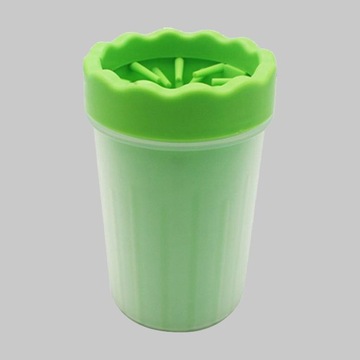 Портативная мойка для домашних животных Силиконовая лапа зеленая L